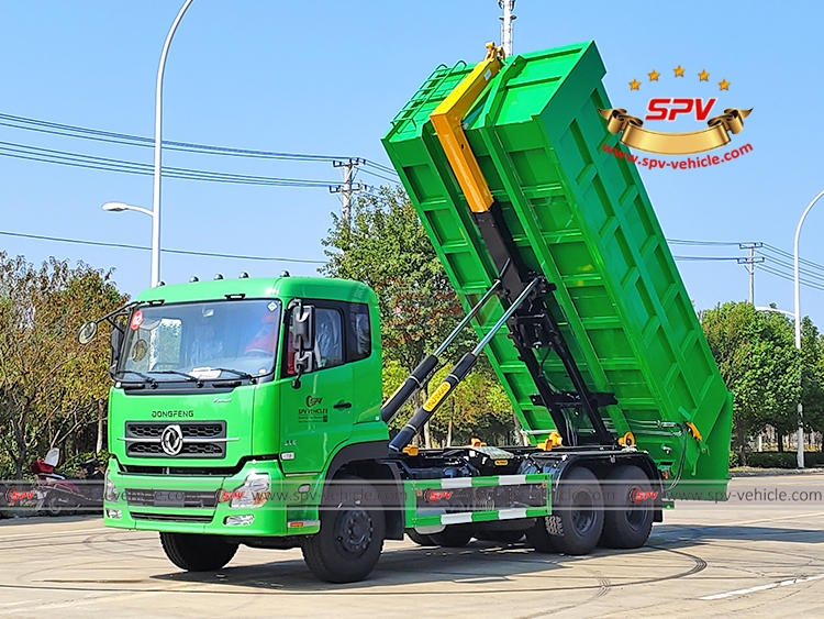 20 CBM Hook Loader Garbage Truck Dongfeng - Lift - LF 20 CBM Hook Loader Garbage Truck Dongfeng - Lift - LF